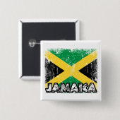 Jamaica Badge Vierkante Button 5,1 Cm (Voorkant /achterkant)