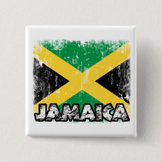 Jamaica Badge Vierkante Button 5,1 Cm