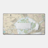 Jamaica Bay en Rockaway Inlet nautische kaart Bureaumat (Keyboard & Muis)