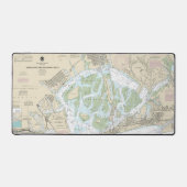 Jamaica Bay en Rockaway Inlet nautische kaart Bureaumat (Voorkant)