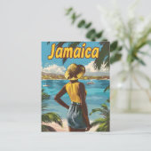 Jamaica Beach Briefkaart (Staand voorkant)