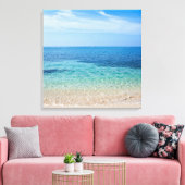 Jamaica Beach Canvas Afdruk (Insitu (Woonkamer))