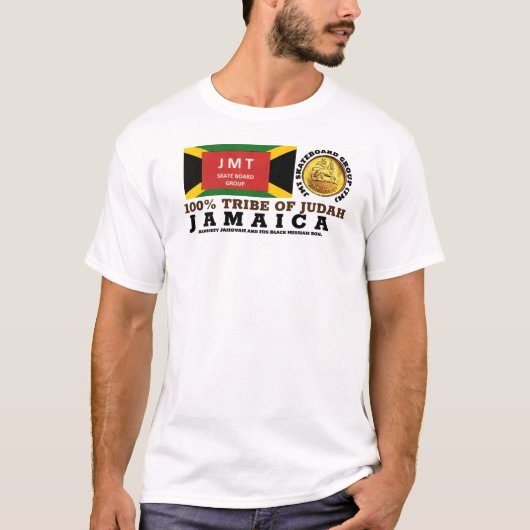JAMAICA /BLACK MESSAH /JAH T-Shirt de base pour ho (Devant)