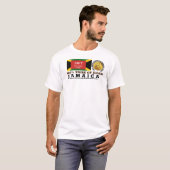 JAMAICA /BLACK MESSAH /JAH T-Shirt de base pour ho (Devant entier)