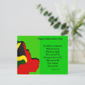 Jamaica briefkaarten ter gelegenheid van de 50ste  (Staand voorkant)