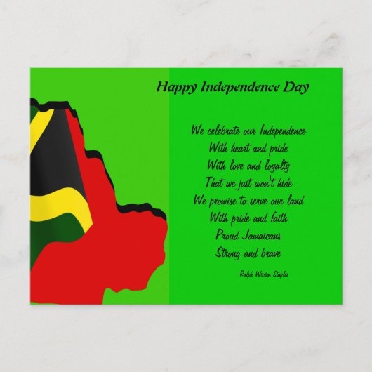 Jamaica briefkaarten ter gelegenheid van de 50ste  (Voorkant)