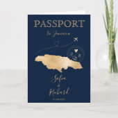 Jamaica Bruiloft Bestemming Paspoort QR Code (Voorkant)