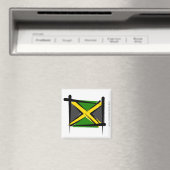 Jamaica Brush Flag Magneet (Insitu (Vaatwasser))