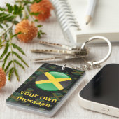 Jamaica Bubble Flag Sleutelhanger (Voorkant Rechts)