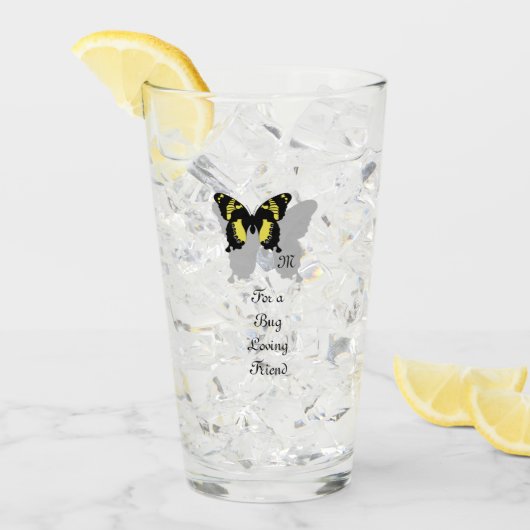 Jamaica Butterfly Shadow Monogram Glas (Voorkant ijs)