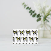 Jamaica Butterfly Shadow Monogram Visitekaartje (Staand voorkant)