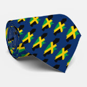 JAMAICA | Christelijke scripts | John 3:16 | BLAUW Stropdas (Opgerold)