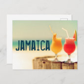 Jamaica cocktails briefkaart (Voorkant / Achterkant)