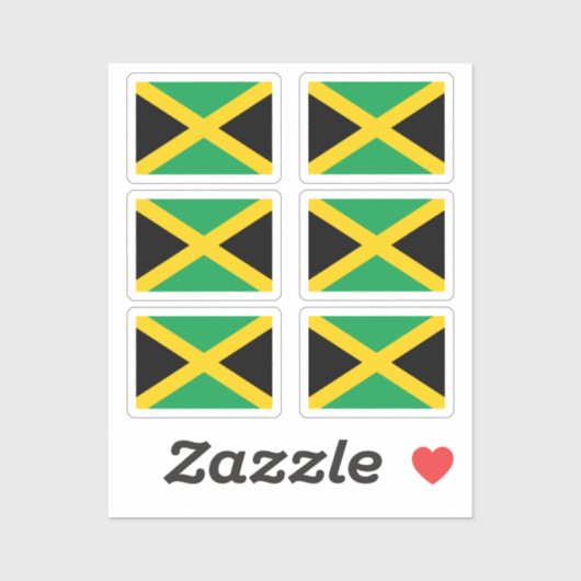 Jamaica Collectie pack van 6 Sticker (Vel)