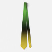 Jamaica Colors Gradient Green & Gold Caribbean Stropdas (Voorkant)