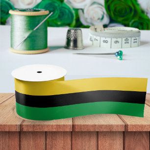 Jamaica Colors Green Gold Black Name Jamaican Lint