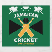 Jamaica Cricket Bier Etiket (Enkel label)
