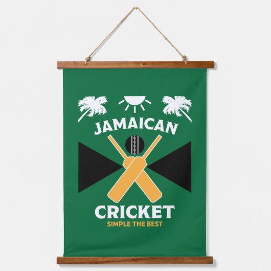 Jamaica Cricket Hangend Wandkleed (Voorkant)