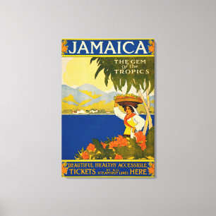 Jamaica, de tropen Canvas Afdruk