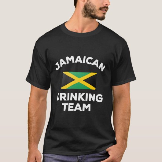 Jamaica Drink Team Funny Matching Group T-shirt (Voorkant)