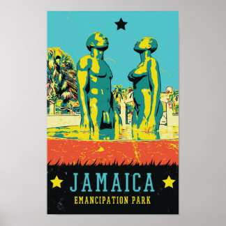 Jamaica, Emancipation Park, Caribische Briefkaart Poster