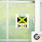 Jamaica en Jamaicaanse vlag Groene Personalisatie Raamsticker (Huis)