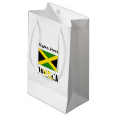 Jamaica en Jamaicaanse vlag met Jouw naam Klein Cadeauzakje (Voorkant Gekanteld)