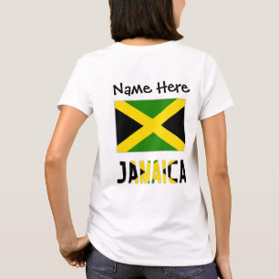 Jamaica en Jamaicaanse vlag met Jouw naam T-shirt