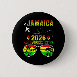 Jamaica Familiereünie 2026 Herinneringen Maken Ronde Button 5,7 Cm