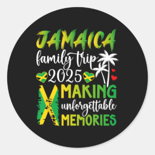 Jamaica Family Trip 2025 Making Memories Jamaica V Ronde Sticker
