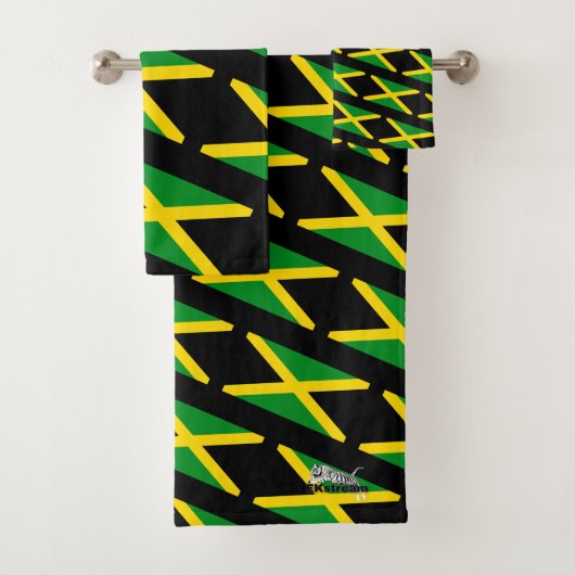 Jamaica Flag 03 Bad Handdoek (Insitu)