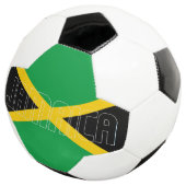 Jamaica Flag Black Green Yellow Patriotic Voetbal (Drie kwart)