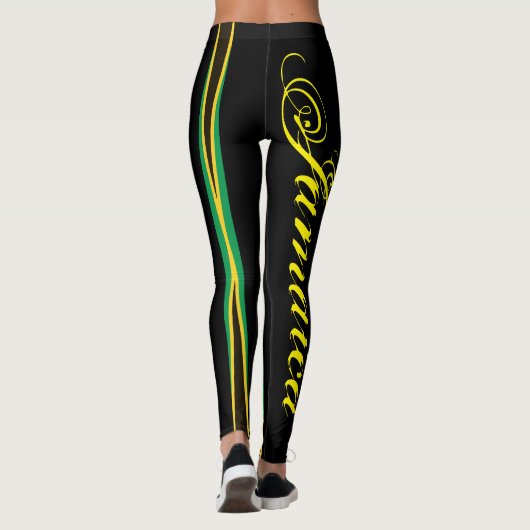 JAMAICA FLAG BLACK LEGGINGS HAVIC ACD (Achterkant)