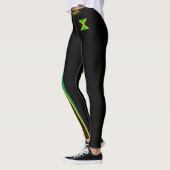 JAMAICA FLAG BLACK LEGGINGS HAVIC ACD (Links)