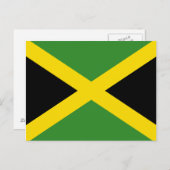 Jamaica Flag Briefkaart (Voorkant / Achterkant)