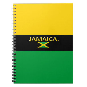 Jamaica Flag Colors Modern Notitieboek
