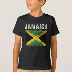 Jamaica Flag Distressed - Jamaican Flag T-shirt