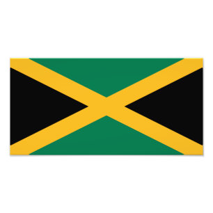 Jamaica Flag Foto Afdruk