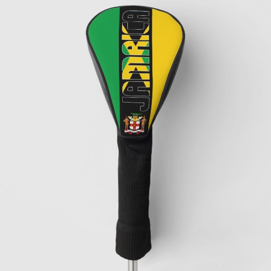 Jamaica Flag Gorheerlijk Patriotic Golfheadcover (Voorkant)