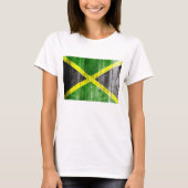 Jamaica Flag Grungy Distress Board T-shirt (Voorkant)