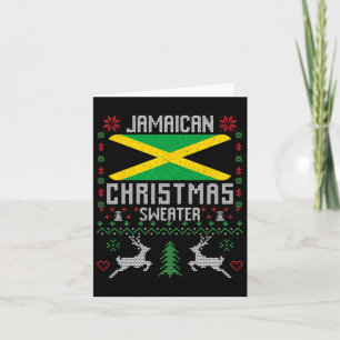 Jamaica Flag Jamaicaanse Kersttrui Kaart