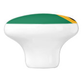 Jamaica Flag Keramische Knop (Zijkant)