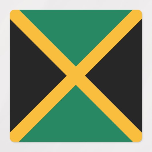 Jamaica Flag Labels (Design 2)