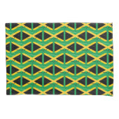 JAMAICA FLAG MAP Patriottisch Gepersonaliseerd Omk Kussensloop (Voorkant)