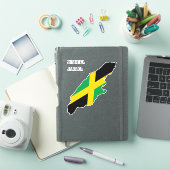 Jamaica Flag Map Sticker (iPad Cover)