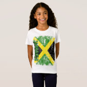 JAMAICA Flag  Onderdruk JAMAICA T-shirt (Voorkant volledig)