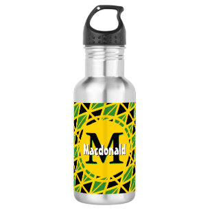 JAMAICA FLAG Patriotic Personalized Waterfles