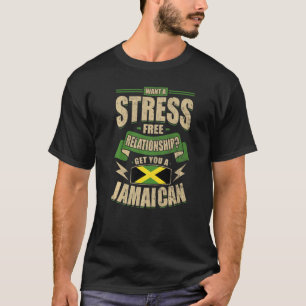Jamaica Flag Proud Jamaicans Mannen & vrouwen T-shirt