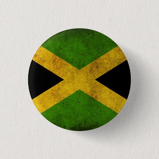 Jamaica Flag - Proud Jamaicans - Rasta Button (Voorkant)