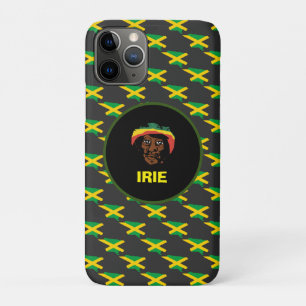 Jamaica flag ,Rastafarian head ,Jamaica iPhone 11 Pro Hoesje